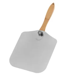 12" Pizza Oven Peel Paddle With Extra Long Wooden Handle For Wood Fired Ovens