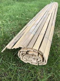 2 Rolls Of 4m X 1.5m Bamboo Split Slat Fencing Screening Rolls For Garden Outdoor Privacy -Sansisbar Store 2 rolls of 4m x 1 5m bamboo split slat fencing screening rolls for garden outdoor privacy5060637306796 03c MP