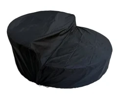 5 Piece Modular Wicker 180CM Garden Daybed With Extendable Canopy, Soft Cushion, Pillow, Cover - Gray -Sansisbar Store 5 piece modular wicker 180cm garden daybed with extendable canopy soft cushion pillow cover gray0726972295816 06c MP