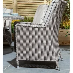 6 Seater Natural Stone Rattan Weave Garden Dining Set -Sansisbar Store 6 seater natural stone rattan weave garden dining set0792273864518 03c MP