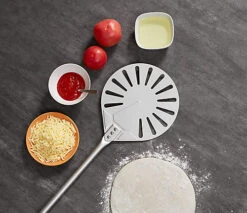 9" Pizza Peel Paddle 23cm Aluminium Perforated -Sansisbar Store 9 pizza peel paddle 23cm aluminium perforated5060379019510 05c MP