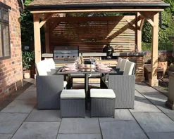 Cannes Grey 10 Seater Cube Set