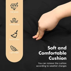 Costway Adjustable Chaise Lounger Deck Lounge Chair W/ Soft Mattress & Removable Pillow -Sansisbar Store costway adjustable chaise lounger deck lounge chair w soft mattress removable pillow6085649258474 04c MP