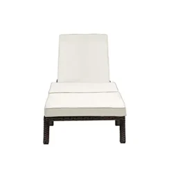 EVRE Brown Rattan Garden Padded Sun Lounger Sun Bed Day Bed Sun Lounger -Sansisbar Store evre brown rattan garden padded sun lounger sun bed day bed sun lounger5060381723092 03c MP