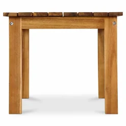 GoodHome Denia Brown Wooden 2 Seater Square Table 6 GoodHome Denia Brown Wooden 2 Seater Square Table -Sansisbar Store goodhome denia brown wooden 2 seater square table3663602936015 03bq