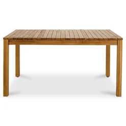 GoodHome Denia Natural Wooden 6 Seater Table