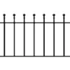 MANA Metal Ball Top Garden Railing Panel 1830mm (6ft) GAP X 455mm High MAZP03