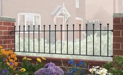 MANA Metal Ball Top Garden Railing Panel 1830mm (6ft) GAP X 455mm High MAZP03 -Sansisbar Store mana metal ball top garden railing panel 1830mm 6ft gap x 455mm high mazp035016635803577 03c MP