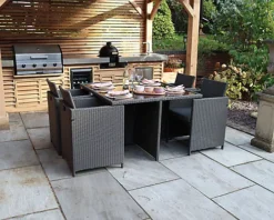 Nevada Grey 4 Seater Cube Dining Set