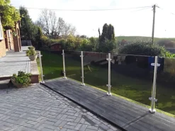 Stainless Steel Balustrade Mid Post (1100mm High) -Sansisbar Store stainless steel balustrade mid post 1100mm high 9508452154575 03c MP