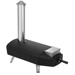 Table Top Pizza Oven High Performance Pellet Fired Pizza Oven - Stainless Steel - L76.5 X W35.2 X H77 Cm - Black/Silver -Sansisbar Store table top pizza oven high performance pellet fired pizza oven stainless steel l76 5 x w35 2 x h77 cm black silver4011964111738 03c MP